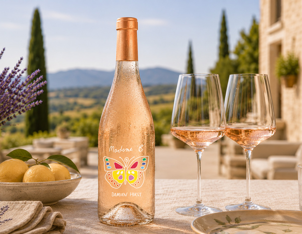 Damien Hirst Partners with Château La Coste on New Rosé Brand
