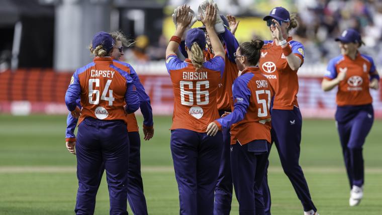 Wyatt-Hodge's Century Powers England to Record T20 World Cup Total